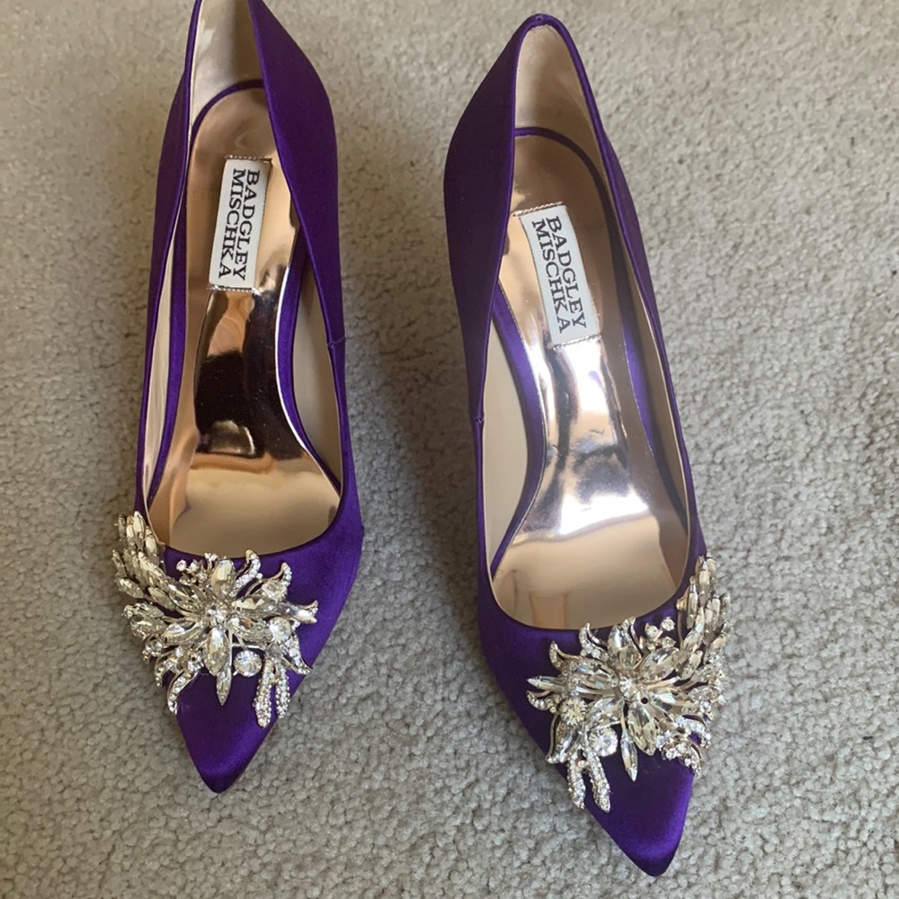 Badgley Mischa Purple Pumps size 7 1/2